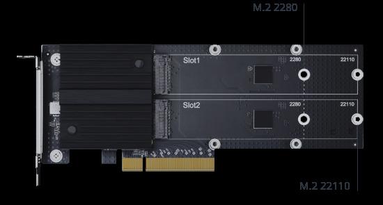 Produktbild Synology Erweiterungskarte M2D20 M.2 NVMe SSD