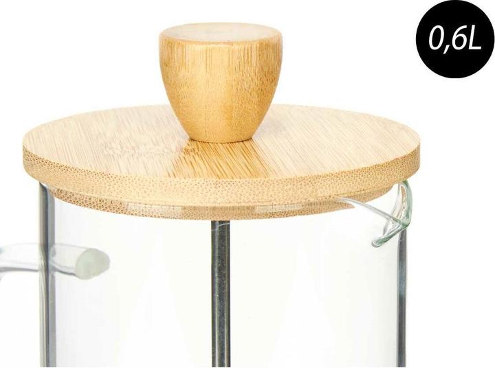 Produktbild Vivalto Teekanne aus Borosilikat mit Bambusdeckel 600ml (0.60 l)