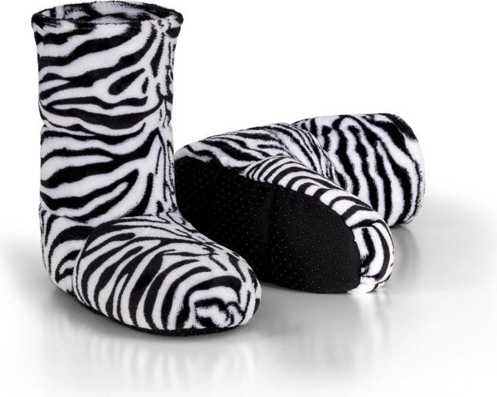 Image du produit Normani Pantoufles à grains pour micro-ondes Zebra (40)