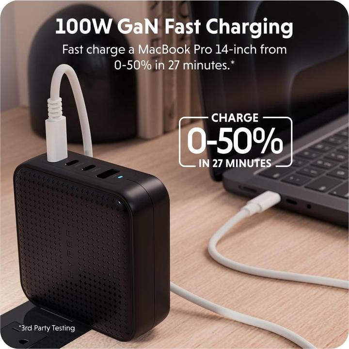 Actual product image Targus HyperJuice USB-C Charger (100 W, 4 ports)