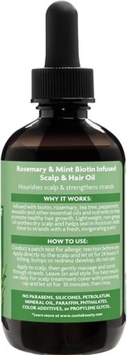 Actual product image Cantu Strengthening Biotin-Infused Hair & Scalp Oil with Rosemary and Mint 95ml (95 ml)