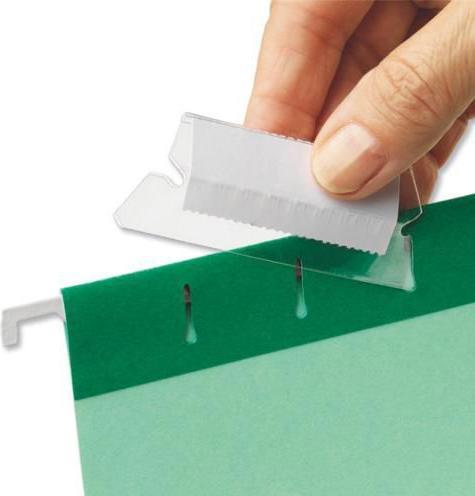 Actual product image Leitz Title Tabs Clar 50mm