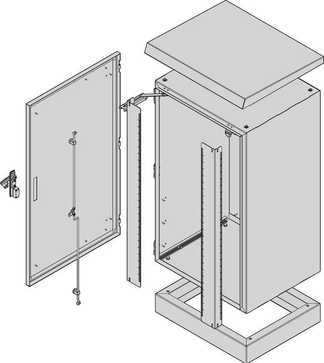 Actual product image Schroff COM ECL 1200H700B600T SOCKEL (25 RU)