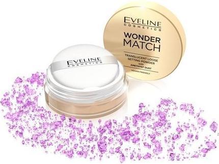 Actual product image Eveline Cosmetics Wonder Match Fixing Powder with Amethyst Pollen, 6G (Amethyst Dust)