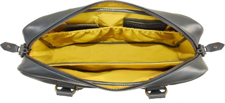 Actual product image Buckle & Seam Everett briefcase anthracite/yellow (16")