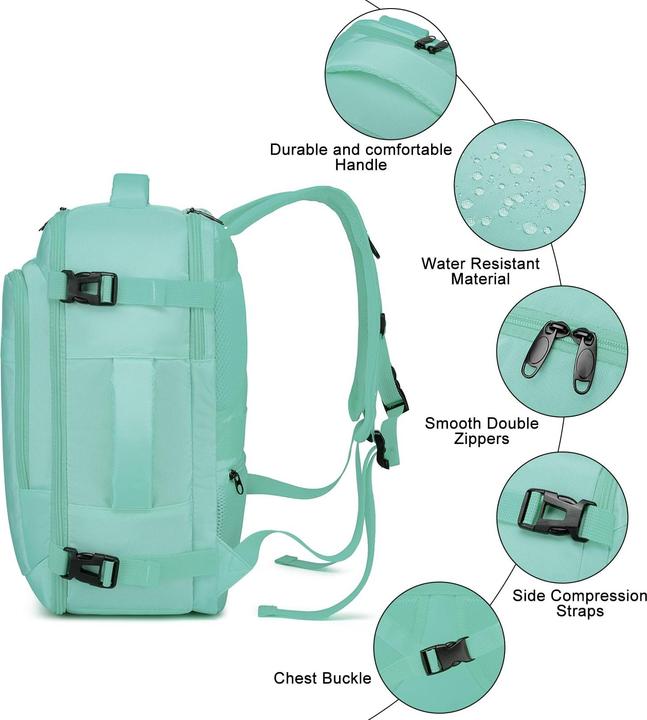 Produktbild Only-Bags.Store Handgepäck-Rucksack mit separatem Ein-Zoll-Computerfach (20 l)