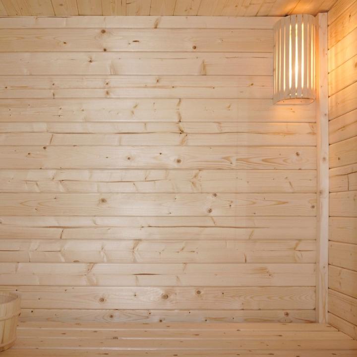 Produktbild Home Deluxe Saunahaus Outdoor MACAH M- 191 x 157 cm für 3 Personen - Sauna mit 4,5kW Ofen