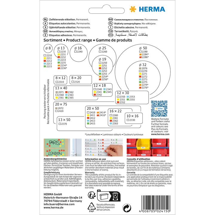 Image du produit HERMA Étiquettes à usage multiple