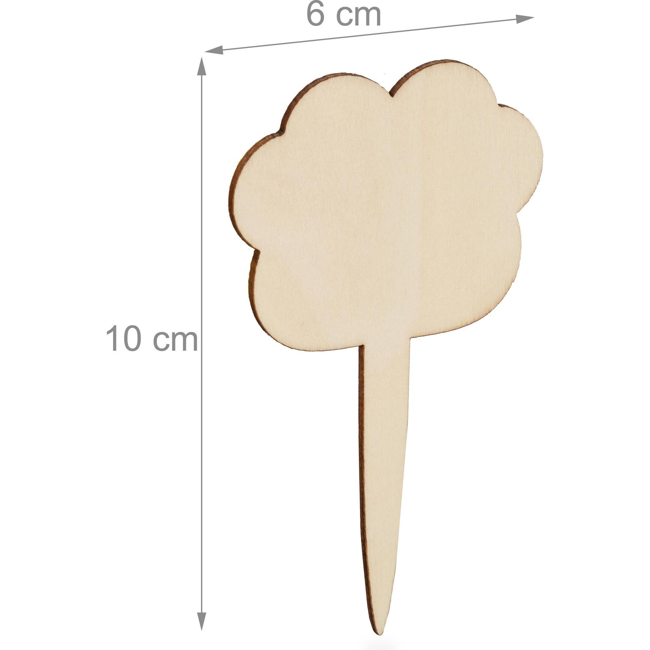 Thumbnail - Relaxdays, Pflanzen Zubehör, 100x Pflanzenstecker (20 cm, 6 cm)