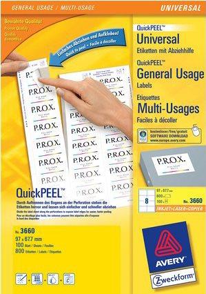 Produktbild Avery Universal-Etiketten