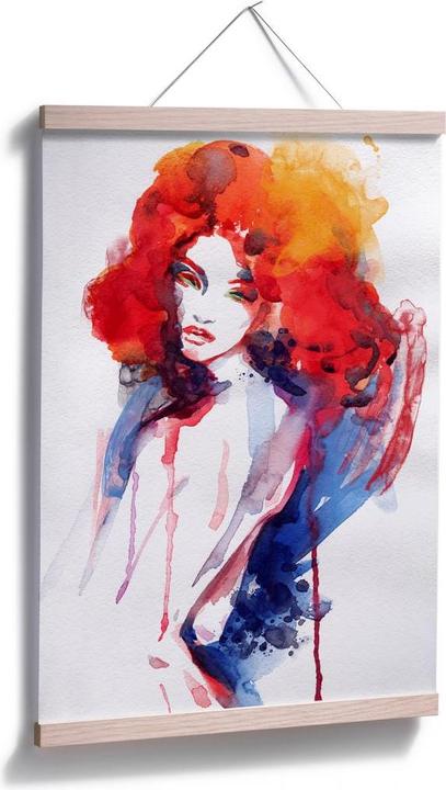 Immagine prodotto Trenddeko La donna con i capelli rosso fuoco (30 x 45 cm)