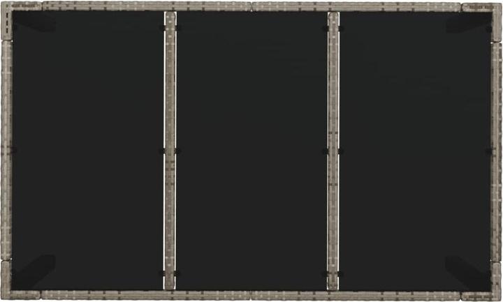 Produktbild vidaXL Gartentisch mit Glasplatte (150 x 90 x 75 cm)