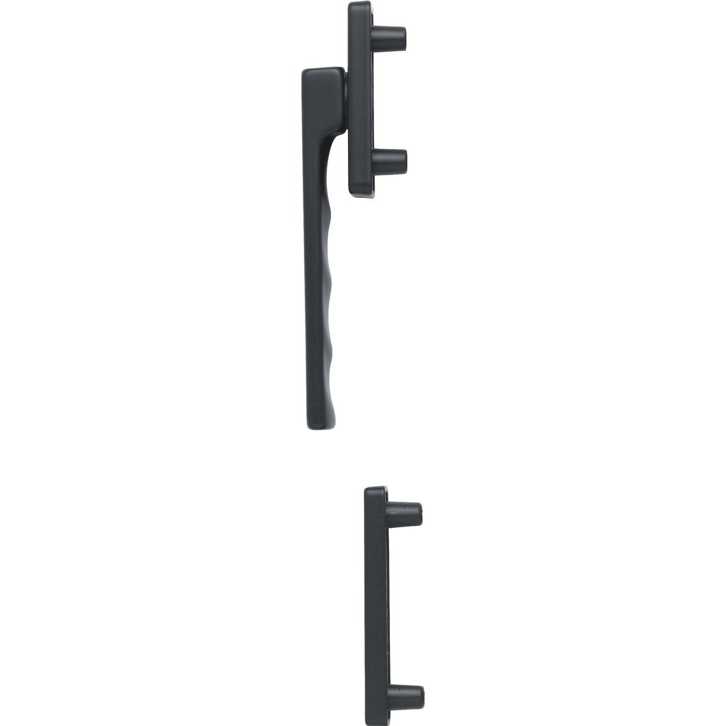 Thumbnail - Hoppe, Türgriff + Fenstergriff, Fenstergriff-Halbgarnitur TOULON aussen flach, Aluminium schwarz matt (Türgriff)