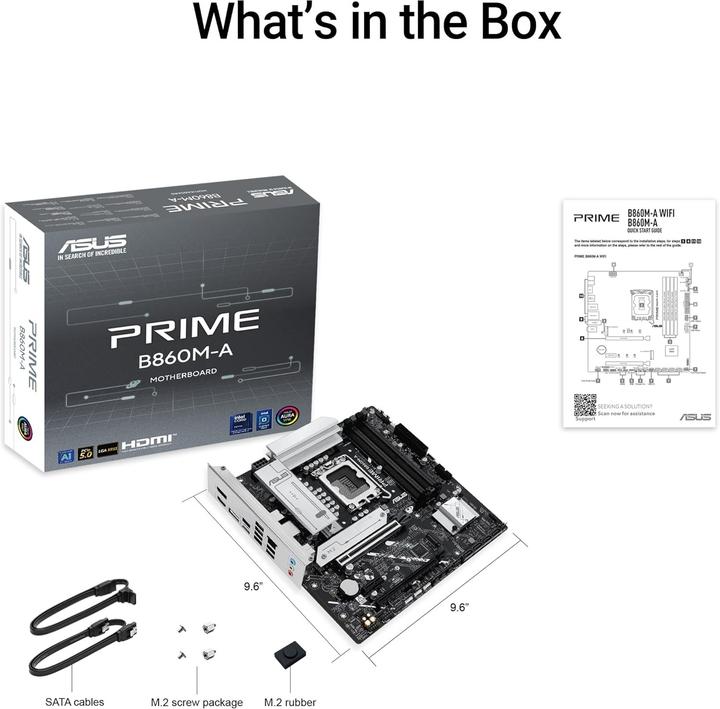 Produktbild ASUS PRIME B860M-A WIFI (LGA 1851, Intel B860, mATX)