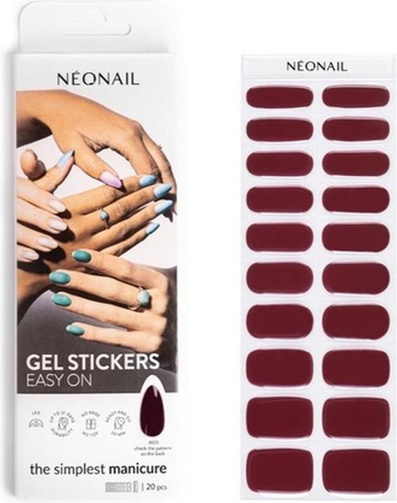 Neonail Easy On Gel Stickers Adesivi per unghie colore M05 20 pcs (M05)