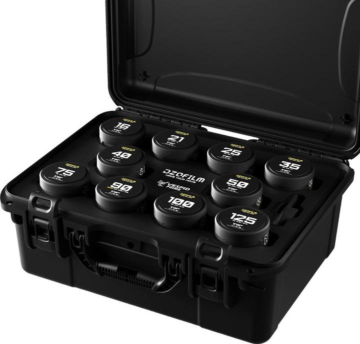 Produktbild Dzofilm Vespid Prime 10-Lens Kit (16 T2.8 + /21/25/35/40/50/75/100/125 T2.1 + Macro 90 T2.8) metric (L-Mount, Vollformat)