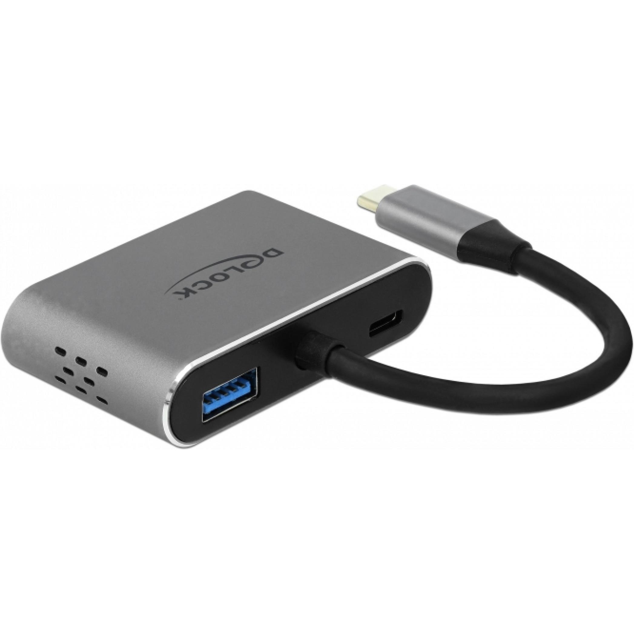 Thumbnail - Delock 64074 (USB-C, 1 Ports), Dockingstation + USB Hub, Grau