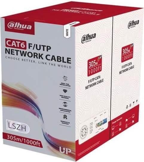 Dahua CABLE CAT6 UTP 305M WHITE/PFM923I-6FN-CD-WHITE (UTP, CAT6, 305 m)