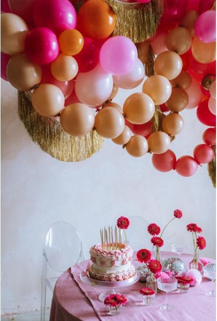 Image du produit Partydeco Ballons à chaîne Linking Ballon décoratif rose 33cm, 20 pièces (1 x)