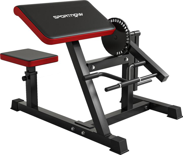 SportNow Beinstrecker Stahl, Kunstleder Schwarz