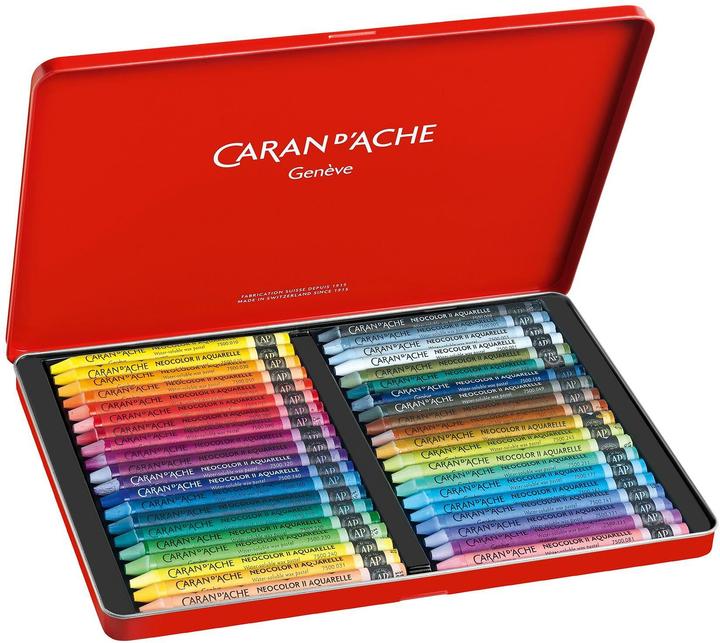Produktbild Caran d'Ache Neocolor II Aquarelle Metallschachtel (40x)