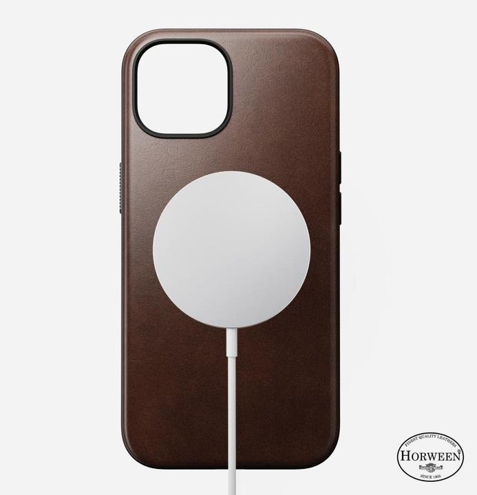 Immagine prodotto Nomad Cover posteriore moderna in pelle Horween per iPhone 15 Nero (Apple iPhone 15)