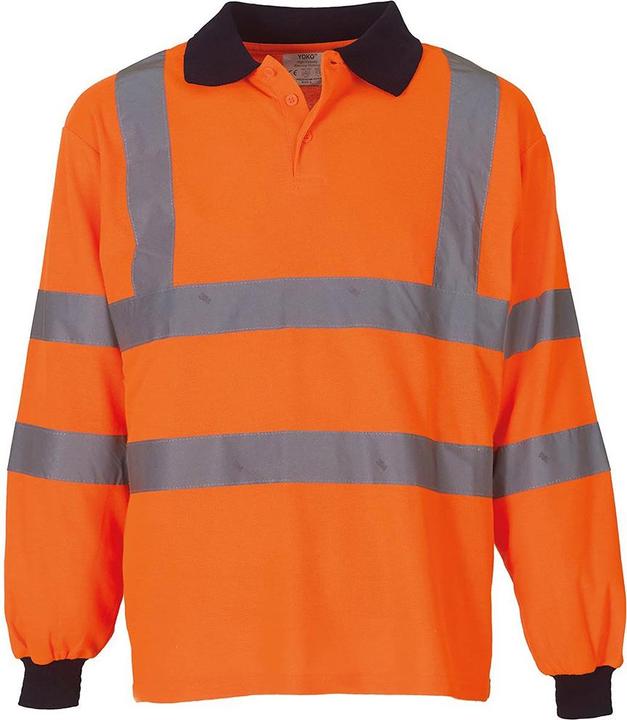 Produktbild Yoko HiVis Polo Shirt langarm (2 StückPackung) (6XL)