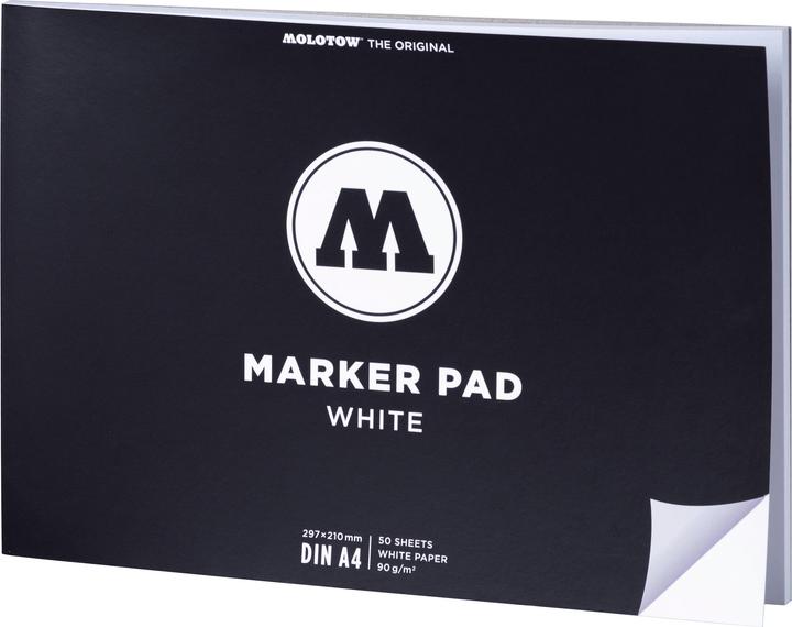 Molotow Quality brand pad Marker Pad A4 white landscape 90 gsm 50 sheets