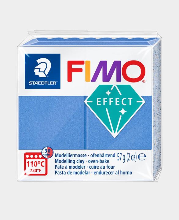 Actual product image Fimo Mod.masse effect blue metallic