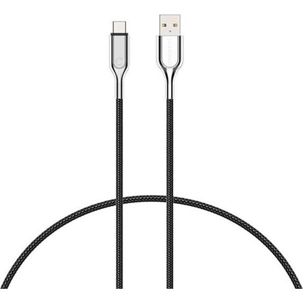 Cygnett Armoured 3.1 USB-C to USB-A (3Amp/60W) Cable 1M - Black (1 m, USB 3.1), USB Kabel