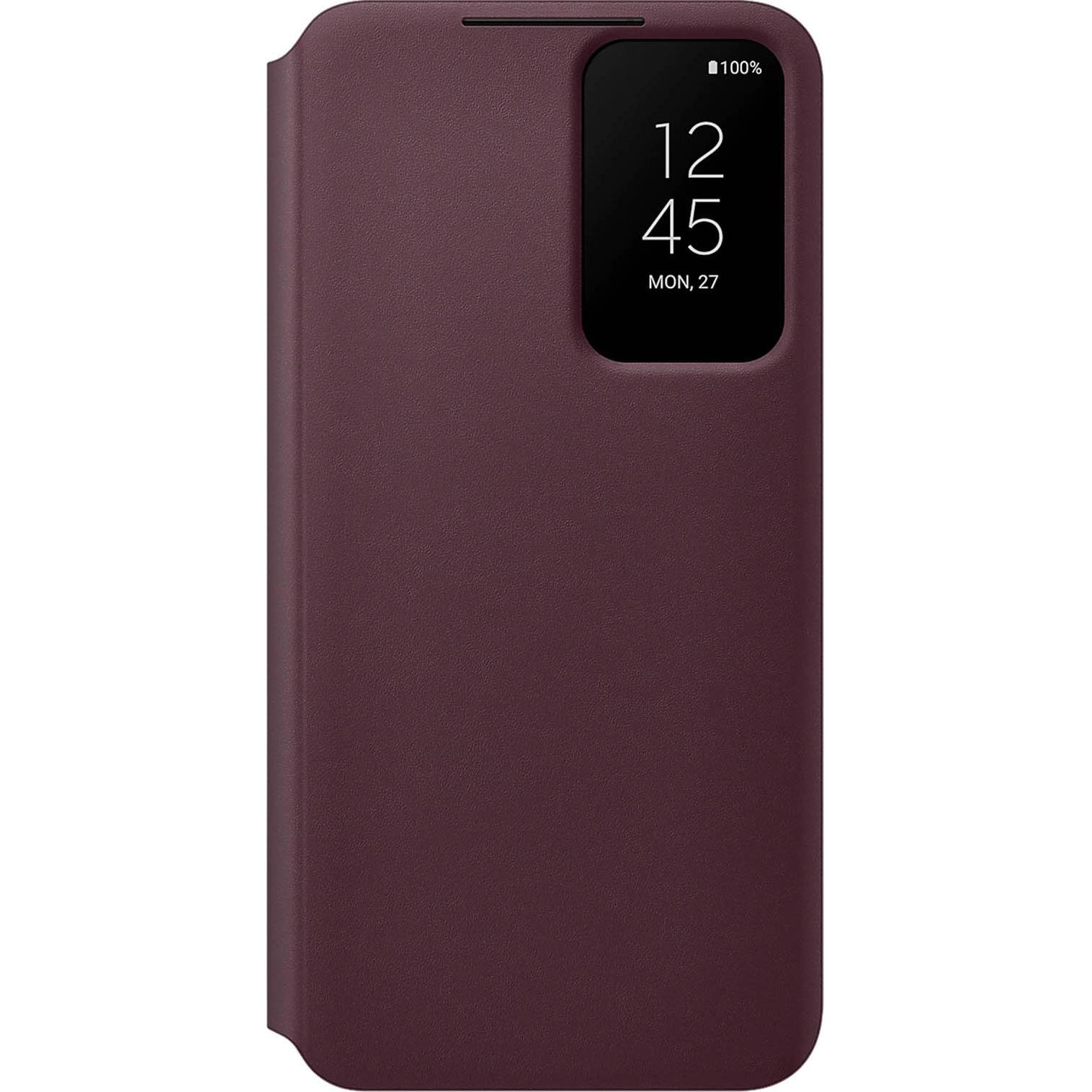 Samsung Galaxy S22+ S906 Smart Clear View Cover (EE) (Samsung Galaxy S22+), Smartphone Hülle, Rot