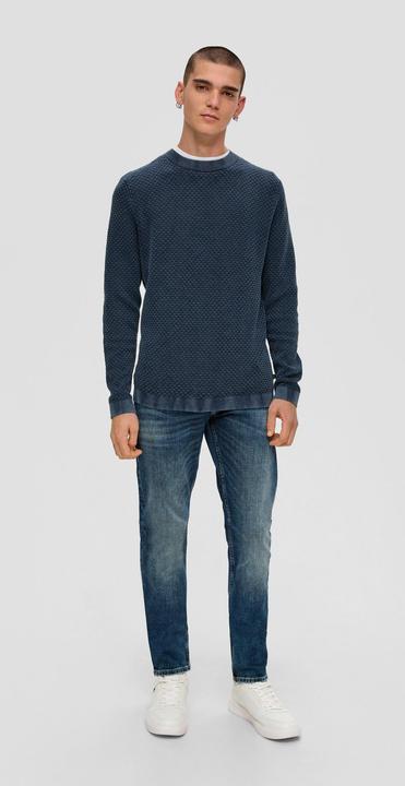 Produktbild s.Oliver Strickpullover Strickpullover mit Waschung (XXL)