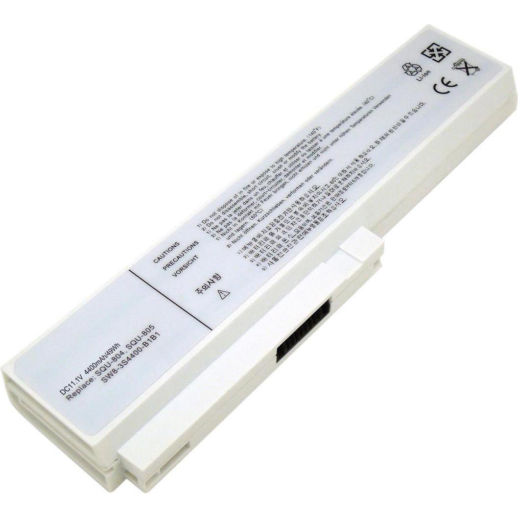 CoreParts Laptop Battery for Fujitsu (6 Zellen, 4400 mAh), Notebook Akku, Weiss