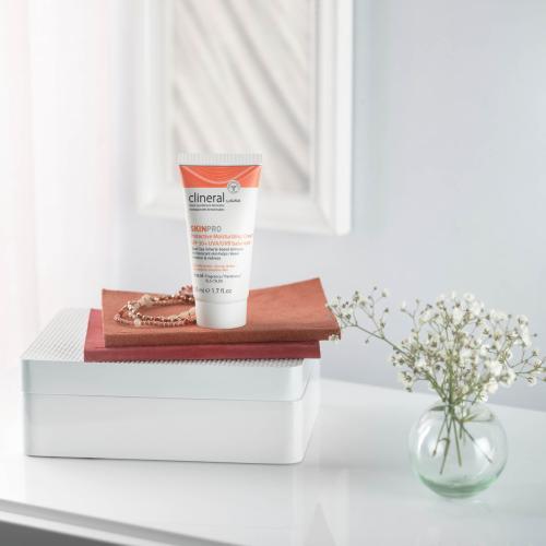 Actual product image Ahava CLINERAL Protective Moisturizing Cream SPF50 (Sun cream face, SPF 50, 50 ml, 50 g)