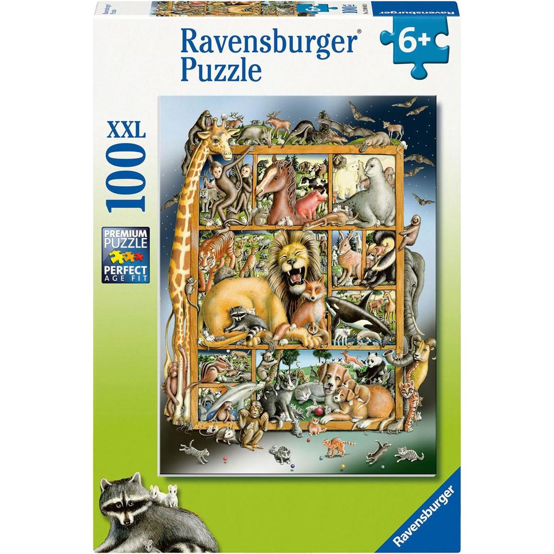 Ravensburger Kinderpuzzle - 12000862 Tiere im Regal - 100 Teile XXL Puzzle für Kinder ab 6 Ja (100 Teile)