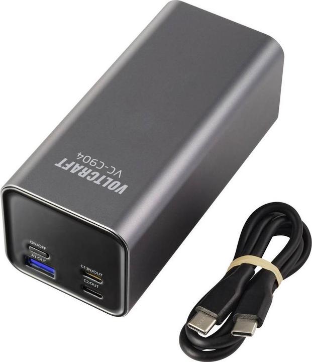 Image du produit Voltcraft VC-C904 Powerbank 20000 mAh USB PD 3.0 Li-Ion Grau (matt) Statusanzei (20000 mAh)