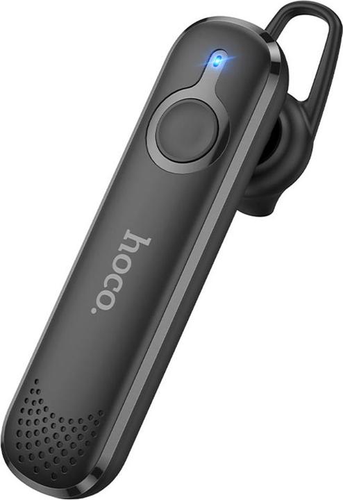 Actual product image Hoco - Bluetooth Headset Diamond (E63) - Bluetooth 5.0, Rotary Ear Hook - Black