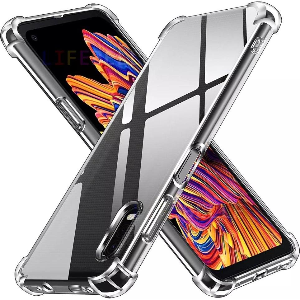 Screenguard Samsung Galaxy XCover Pro Crystal Soft Airbag Bumper (Samsung Galaxy Xcover Pro), Smartphone Hülle, Transpar...