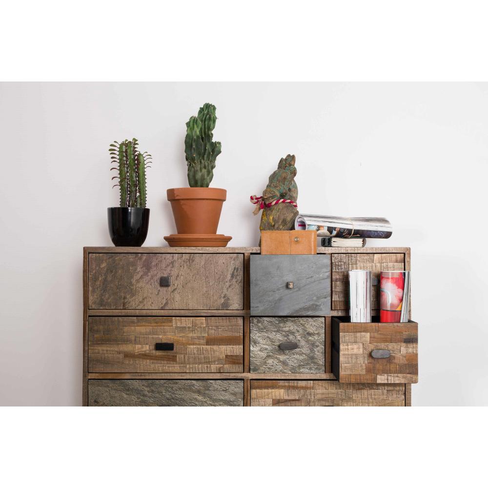 Thumbnail - Garden Pleasure, Kommode + Sideboard, Unsere Kommode YAMUNDA (90 cm) mit ihrer ausdrucksstarken Optik aus mehreren Holza...