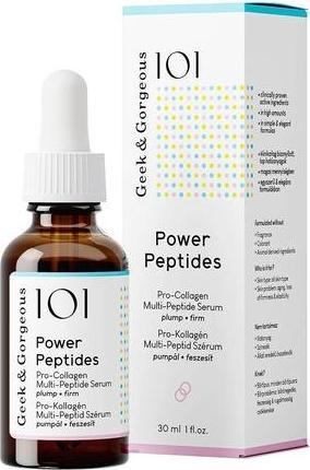 Valeurs nutritives et ingrédients Geek & Gorgeous 101 Peptides de puissance (30 ml)