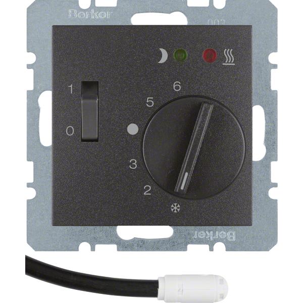 Berker BERK Fussbodentemperaturregler, Thermostat, Grau