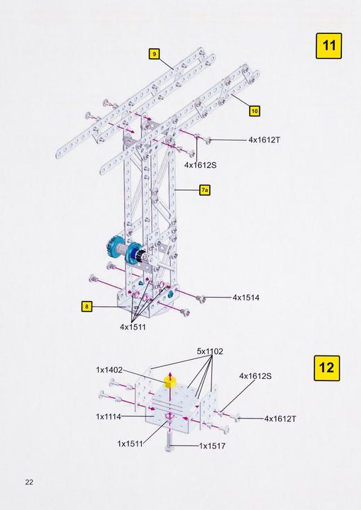 Actual product image Eitech Elementary school metal building set