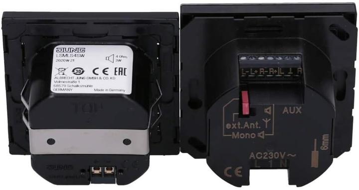 Produktbild JUNG Smart Radio DABLS1BTSW DAB+ m. Bluetooth-Set Mono (DAB+, FM, Internetradio, Bluetooth)