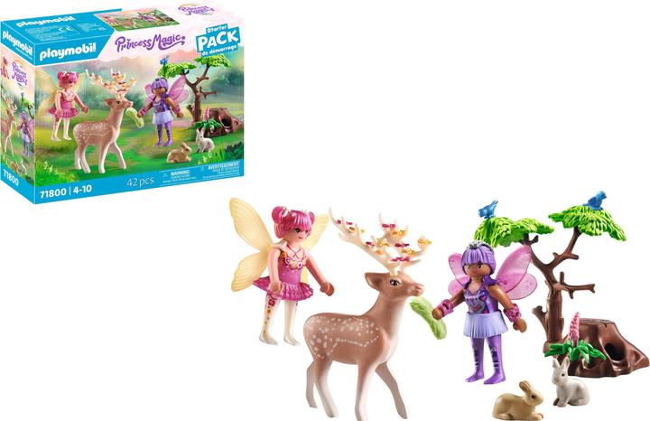 Actual product image Playmobil Fairies with cute forest animals (71800, Playmobil Princess Magic)