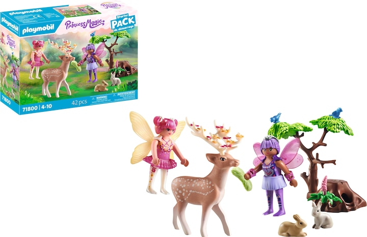 Immagine prodotto Playmobil Fate con simpatici animali della foresta (71800, Playmobil Principessa Magica)