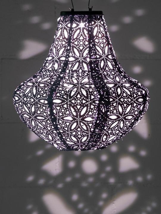 Produktbild Cocon Lampion LED Solar Vase, Violett (0.40 m)