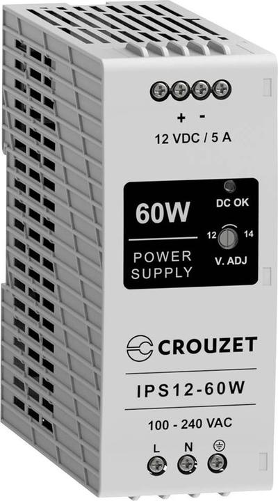 Produktbild Crouzet Industrienetzteil 12V 5A 60W Inhalt 1St.