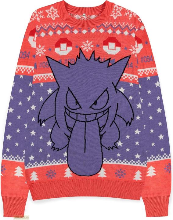 Difuzed POKEMON - Ectoplasme - Pull de Noël (M) (M)