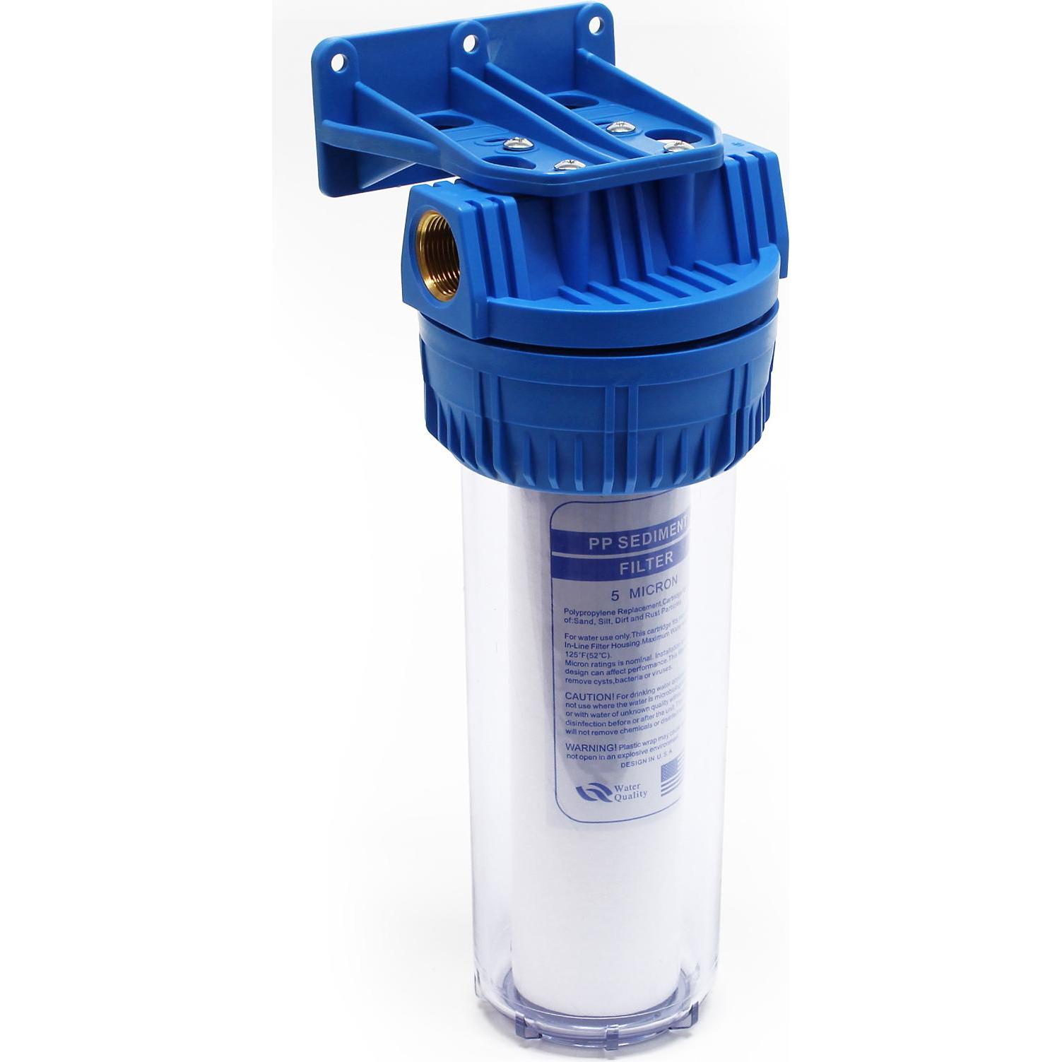 Naturewater NW-BR10A 1 Stufen Filter 5µ 26,16mm 3/4" Einsatz 60mm PP Kartusche, Wasserfilter, Blau