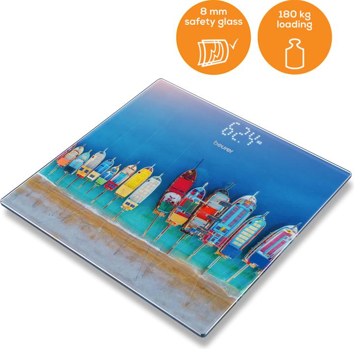 Actual product image Beurer Glass scale GS215 Boats (180 kg)